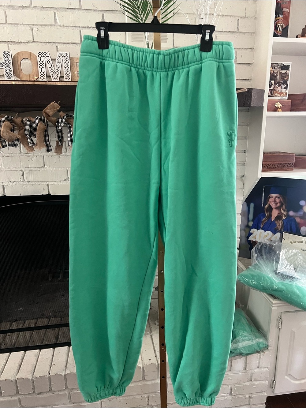 Panache Apparel Mint Green Plush Jogger Sweat Set - Picture 5 of 14